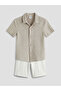 Sparkling Choices Striped Boys' Shirt and Shorts from Shining Store - 2