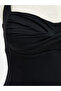 Women's Swimsuit with Heart Neckline and Drawstring Detail (S6) - 3