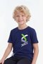 Round Neck X White Printed Short Sleeve Summer Boys' T-Shirt - 3