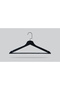 Wooden (Black Hook Lama) Bar Hangers for Shirts and Trousers, Black Color, 12 Pieces - 2