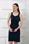 Interlock Heart Neck Sleeveless Mini Dress - 3