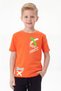Round Neck X White Printed Short Sleeve Summer Boys' T-Shirt - 5