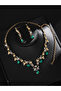 2-Piece Rhinestone Embellished Necklace and Earrings Jewelry Set - 3