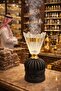 مبخرة بخور يدوية فخمة للعود والبخور مقاس 21 سم اسود - 5