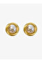 Faux Pearl Stud Earrings - 7