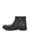 Black Genuine Leather & Fur Men's Boots - 4