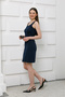 Interlock Heart Neck Sleeveless Mini Dress - 2