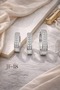 Luxury Steel Gray Color 3-Piece Zircon Stone Hoop Earring Set
