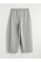   Gray Women's Sweatpants with Elastic Waist - 2