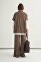 Women's Oversized Vest Wide-Leg Trousers Set Mink - 6
