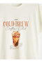 Crew Neck Printed Oversized Women's T-Shirt (S6) - 6