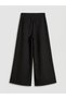 Seray New Season Loose Fit Wide Leg Women's Pleated Fabric Trousers - 2
