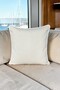 Cushion Cover 45X45 Set of 3 Marine Embroidered Sea Horse Pattern Water-Repellent Outdoor K Linen Boat Garden - 5
