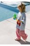 Girl's Combed Cotton T-Shirt Linen Pants Bottom Top Set - Summer Comfortable Fit Strawberry Printed Set - 7