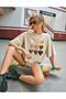 Women's Heart Printed Oversize T-shirt