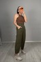 Cut-Off at the Knees Gabardine Trousers Khaki - 2