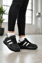 Black High Sole Lace-Up Unisex Sneaker - 3