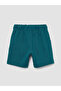 Two Mt Shop Quality Green 2 Thread Plain Standard & Regular Boys' Shorts - 2