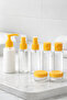 7-Piece Travel Kit Bottle Set - Cosmetic Refill Kit and Organizer Bottles for Your Suitcase
