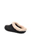 Black Fur-Lined Women's House Slippers - 4