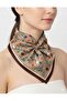 Choose Your Style Brown Rose Scarf / Bandana / Accessory 48X48 cm