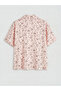 Seray New Season Shirt Collar Patterned Women's Shorts Pajama Set - 3