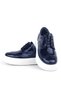 Rakerplus Navy Blue Patent Leather White Sole Oxford Children's Classic Shoes - 3