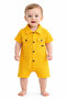 Baby Boy Buttoned Collared Jumpsuit 100% Cotton Baby Jumpsuit