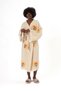 100% Cotton Muslin Kimono, Sun Eye Printed Kaftan, Kimono, Dressing Gown, Beach Wear - 5