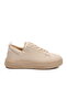 Beige Lace-Up Unisex Sneakers - 2