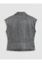 Vizyon New Season Shirt Collar Women's Jean Vest - 5