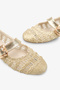 Anjali Women's Knitwear Ballet Flats - Gold - 4