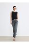 Soulife black crew neck beaded women's tank top - 3