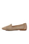 Beige Textile Braided Women's Ballerinas - 2