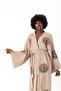 100% Cotton Muslin Kimono, Sun Eye Printed Kaftan, Kimono, Dressing Gown, Beach Wear - 8