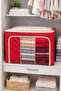 Foldable Clothes Storage Box with Steel Frame– Organizer - صندوق تخزين ملابس قابل للطي مع هيكل معدني - 2