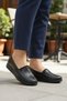 Black Gel Sole Anatomical Women's Casual Shoes - 3