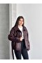New Season Mock Neck Short Leather Trench Coat - 7