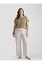 New Season Products from Esvab Gray Textured Women's Pants with Elastic Waist - 2