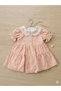 Amante Peter Pan collar Salmon Baby Dress - 3