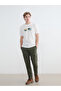 Crew Neck Printed Men's Combed Cotton T-Shirt - 2