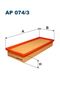 Air filter AP 074/3
