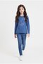 Bluza cu guler rotund