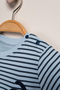 Dinosaur Embroidered Striped T-Shirt Shorts 2-Piece Set - 5