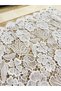 White Floral Print Lace Fabric Width 135 cm – Evening Dress, Wedding Dress and Designer Fabric - 5
