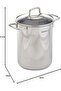 Korkmaz A1520 Perla Asparagus Pot Set – Stainless Steel Multi-Purpose Cooking Pot - 5