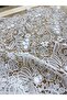 White Floral Print Lace Fabric Width 135 cm – Evening Dress, Wedding Dress and Designer Fabric - 3