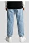 Boy's Light Blue Elasticated Jogger Pants Denim Jeans - 2