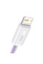 Cablu dinamic USB-A la Lightning 2.4A 2m violet, 480Mbps - 5