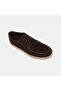Men's Bitter Brown Lace-Up Suede Leather Casual Shoes - 7